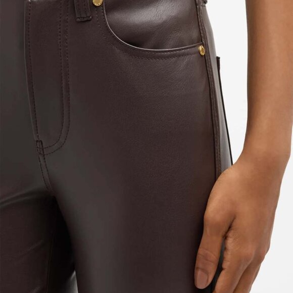Veronica Beard Carson High-Rise Ankle Flare Dark Chocolate Pants NWT 27 - Picture 5 of 7